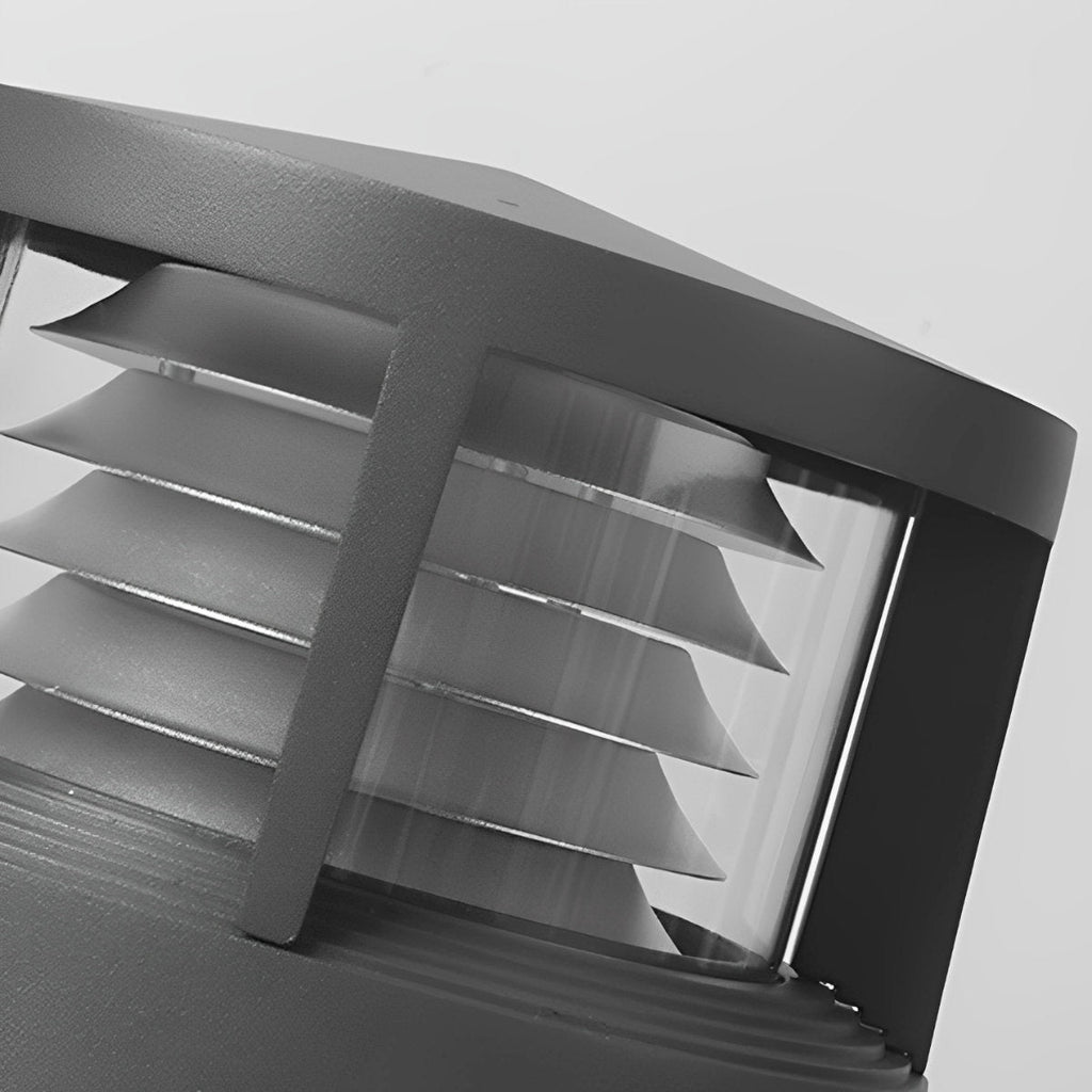 Modern Simple Outdoor Waterproof Pillar Lights Metal Aluminum  Post Lights