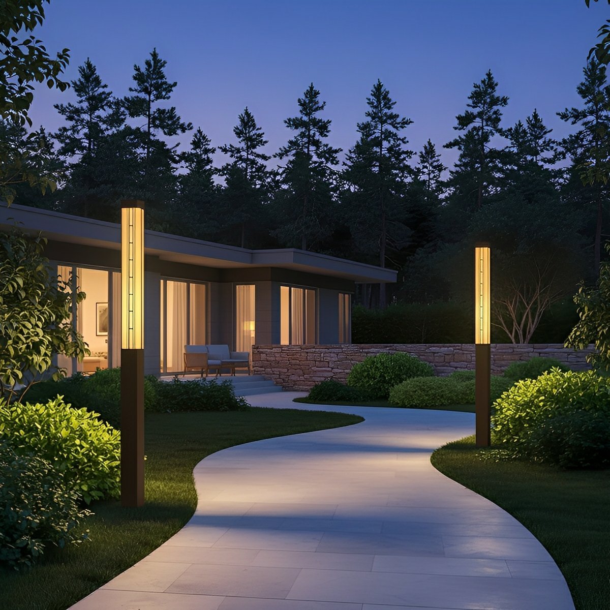 Retro Waterproof Outdoor Pole Lights Lamp Post Lights Street Light