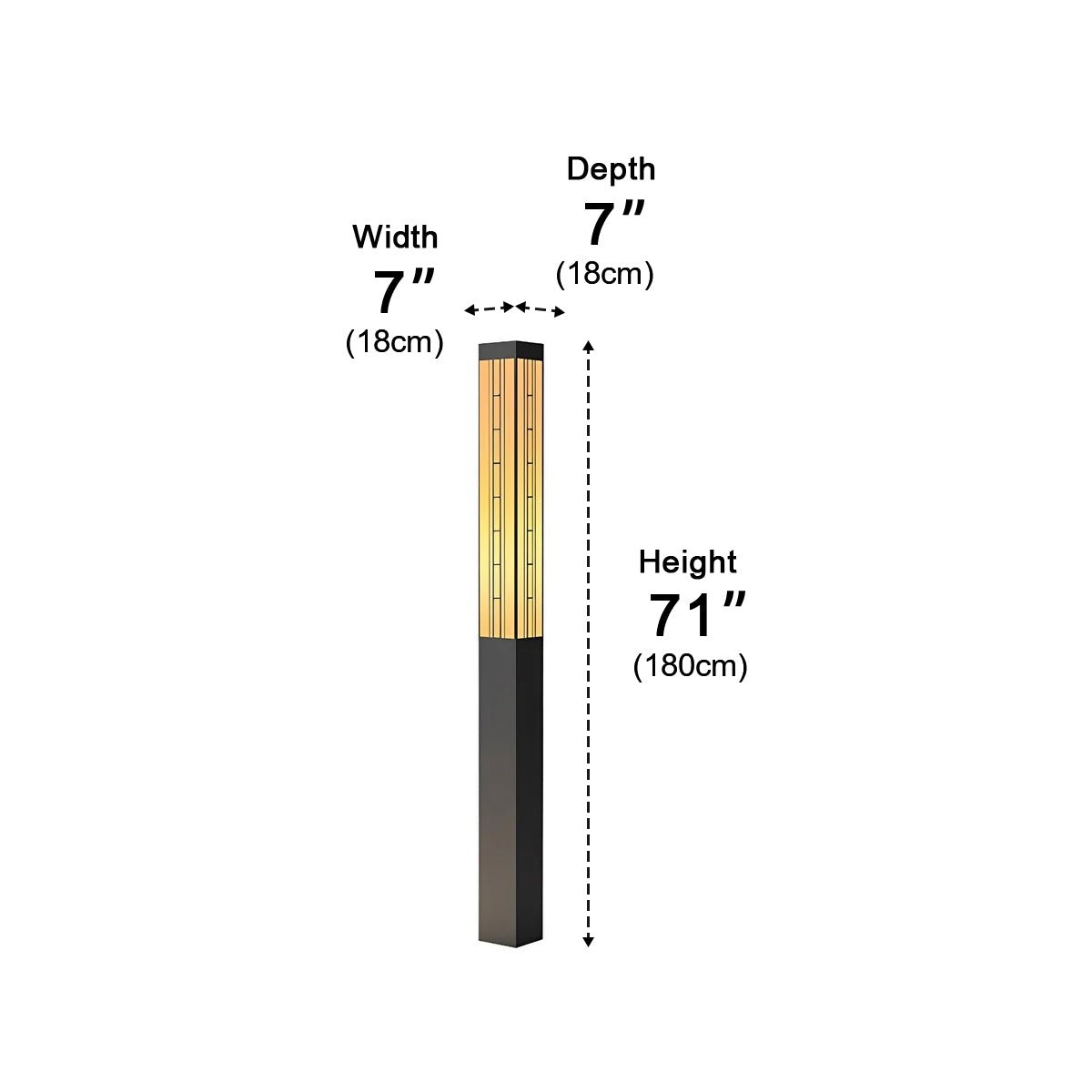 Retro Waterproof Outdoor Pole Lights Lamp Post Lights Street Light