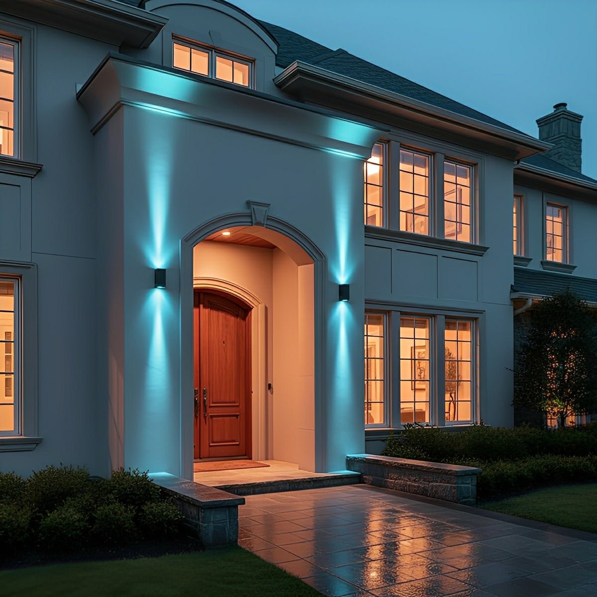 Waterproof Modern Black Up&Down LED Outdoor Wall Washer Spot Lights