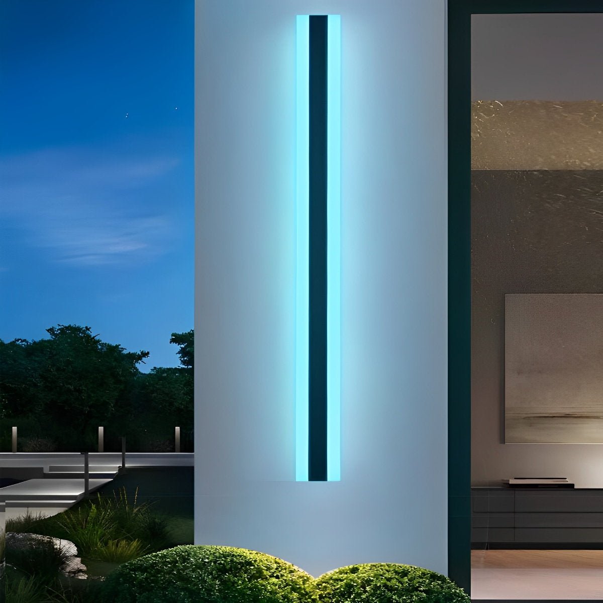 Waterproof Modern LED RGB Long Strip Outdoor Wall Light