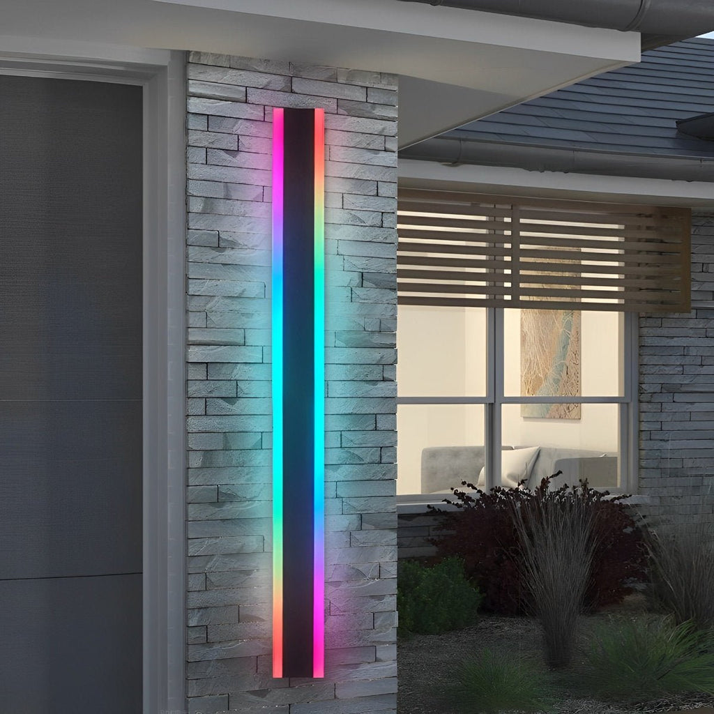 Waterproof Modern LED RGB Long Strip Outdoor Wall Light
