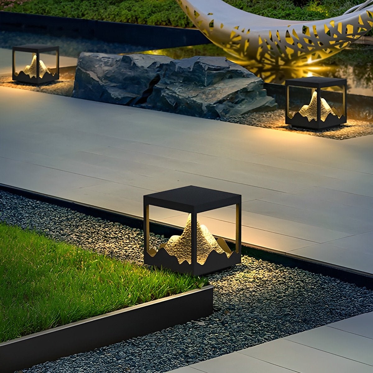 Waterproof Mountain Outdoor Post Cap Light Landscape Lighting