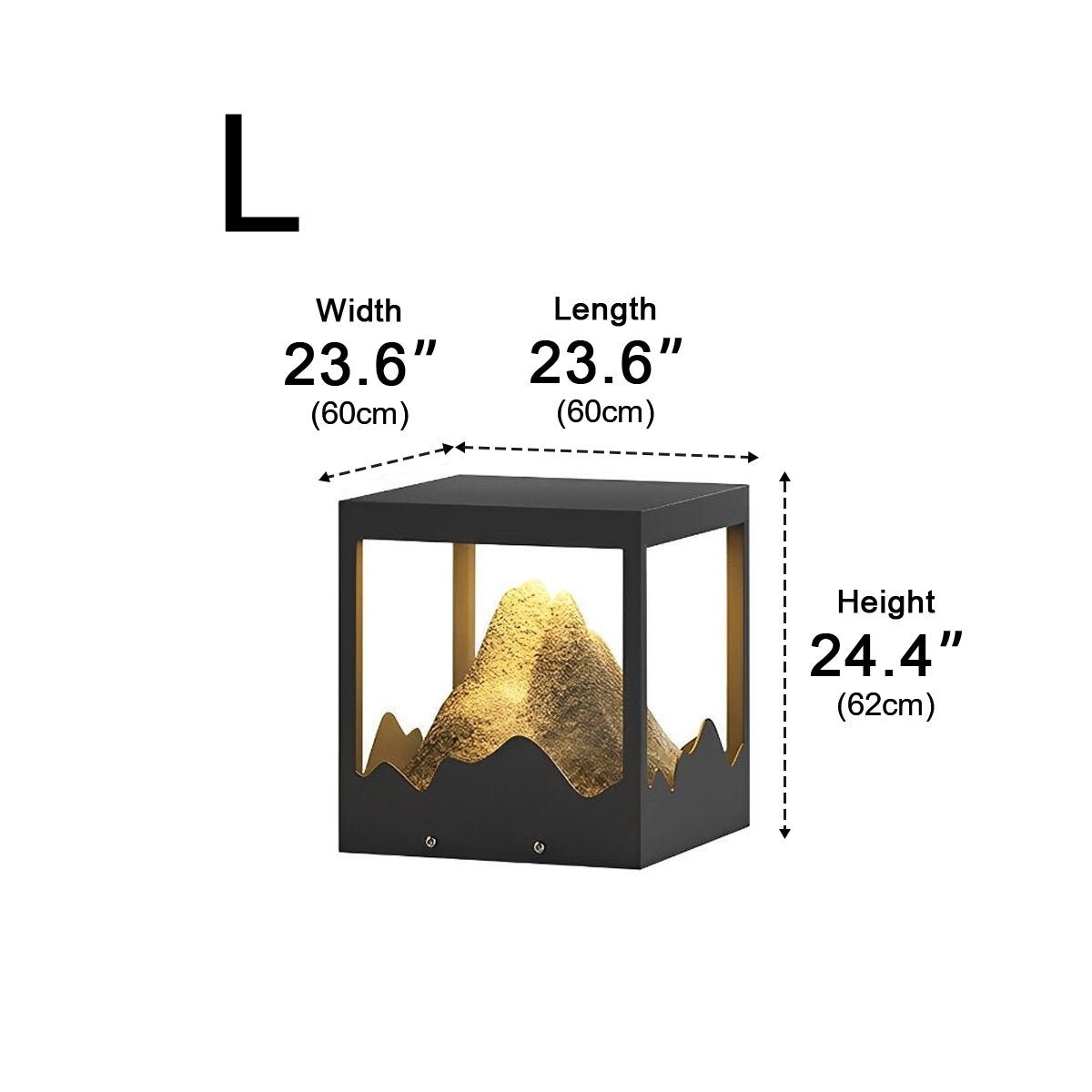 Waterproof Mountain Outdoor Post Cap Light Landscape Lighting