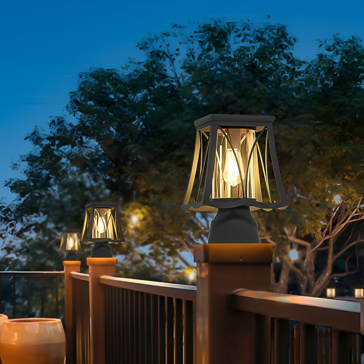 Waterproof Powerd LED Outdoor Post Lights